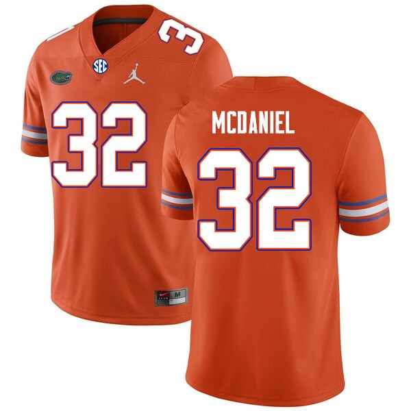 Men's NCAA Florida Gators Mordecai McDaniel #32 Stitched Authentic Nike Orange College Football Jersey OLP2265YH